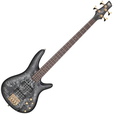 Ibanez SR300EDX 4-String Bass Guitar - Black Ice Frozen Matte