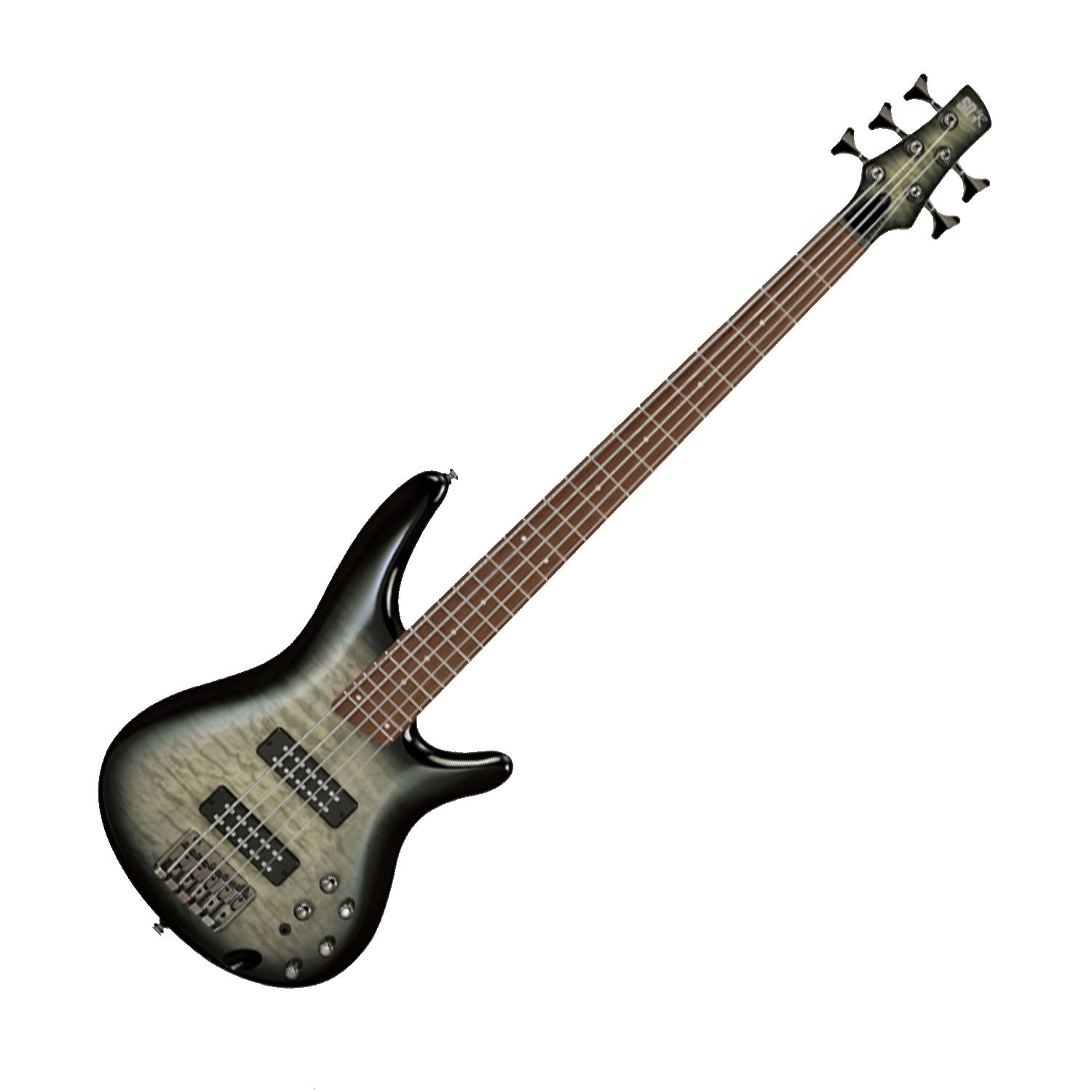 Ibanez SR405EQM SKG 5 String Electric SR Bass Guitar, Quilted Maple Surreal Black Burst