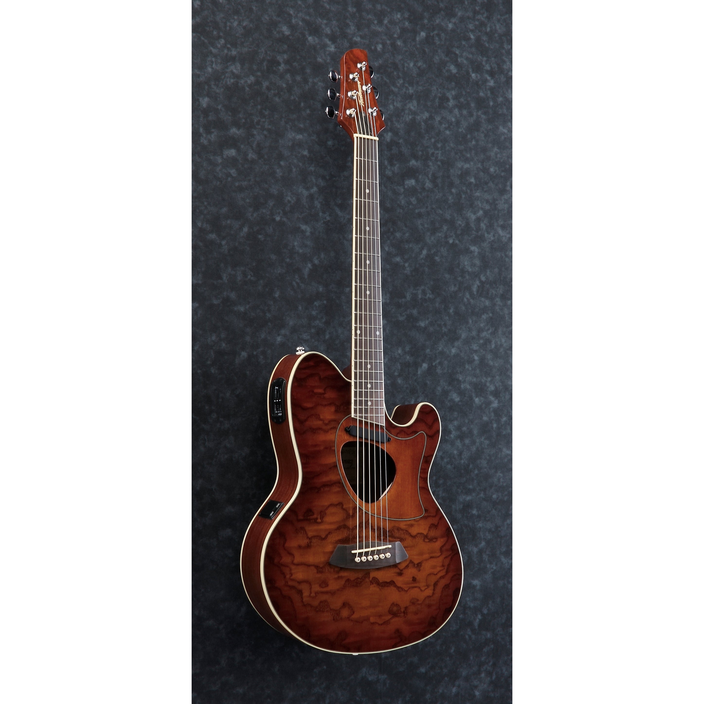 Ibanez Talman TCM50 Acoustic-Electric Guitar - Vintage Brown Sunburst High Gloss