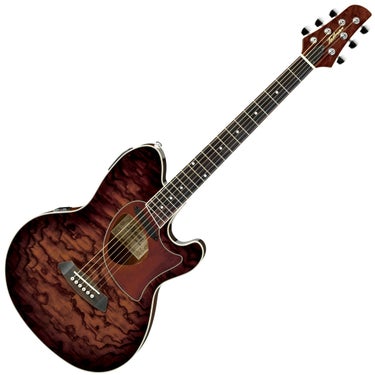 Ibanez Talman TCM50 Acoustic-Electric Guitar - Vintage Brown Sunburst High Gloss