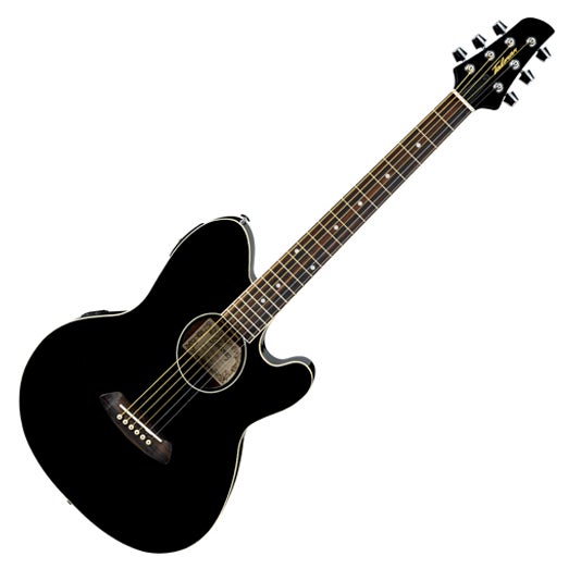 Ibanez TCY10 E BK High Gloss Black Spruce top Talman Double Cutaway Acoustic Electric Steel String Guitar