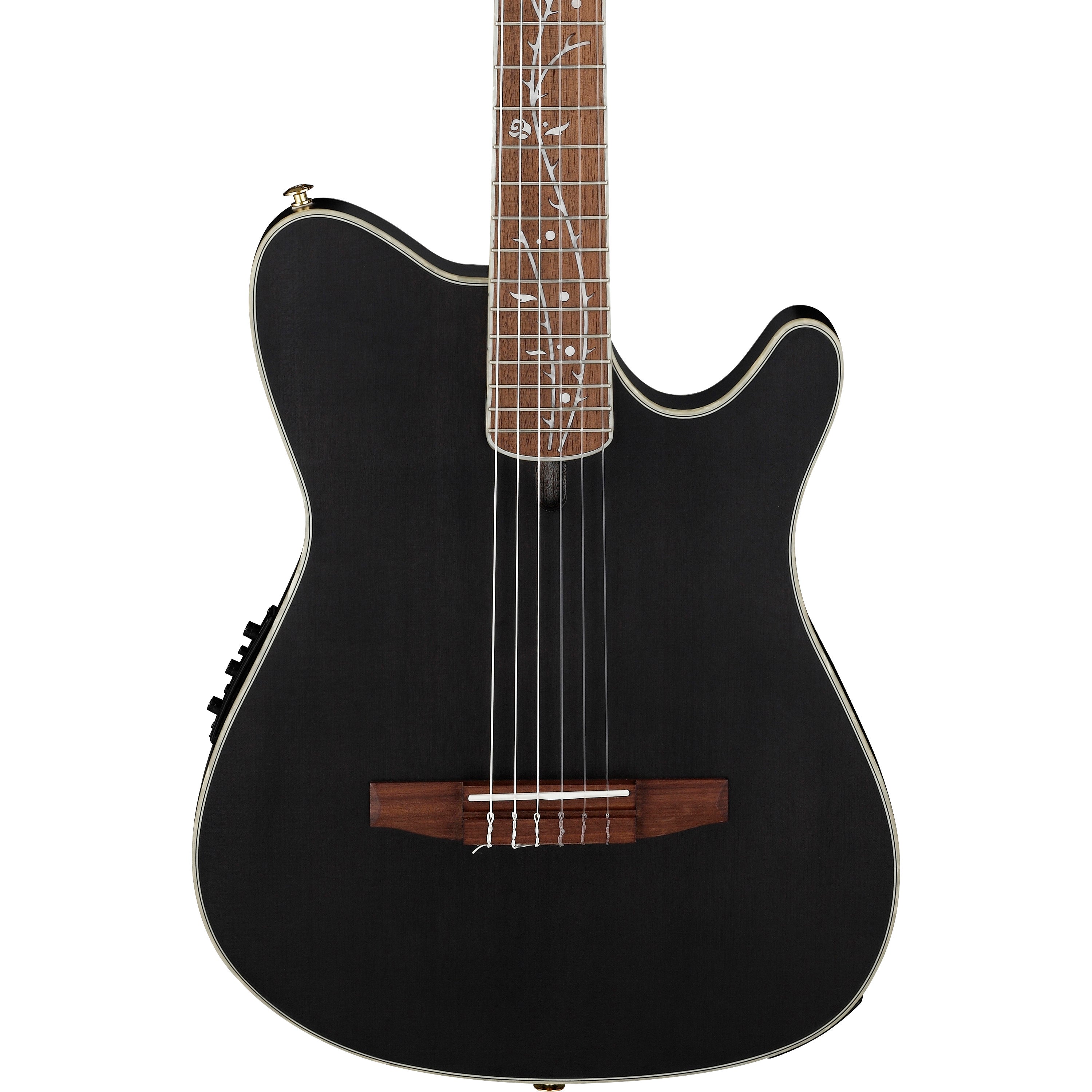 Ibanez TOD10N TKF Tim Henson Signature 6-String Nylon Acoustic-Electric Guitar - Transparent Black Flat