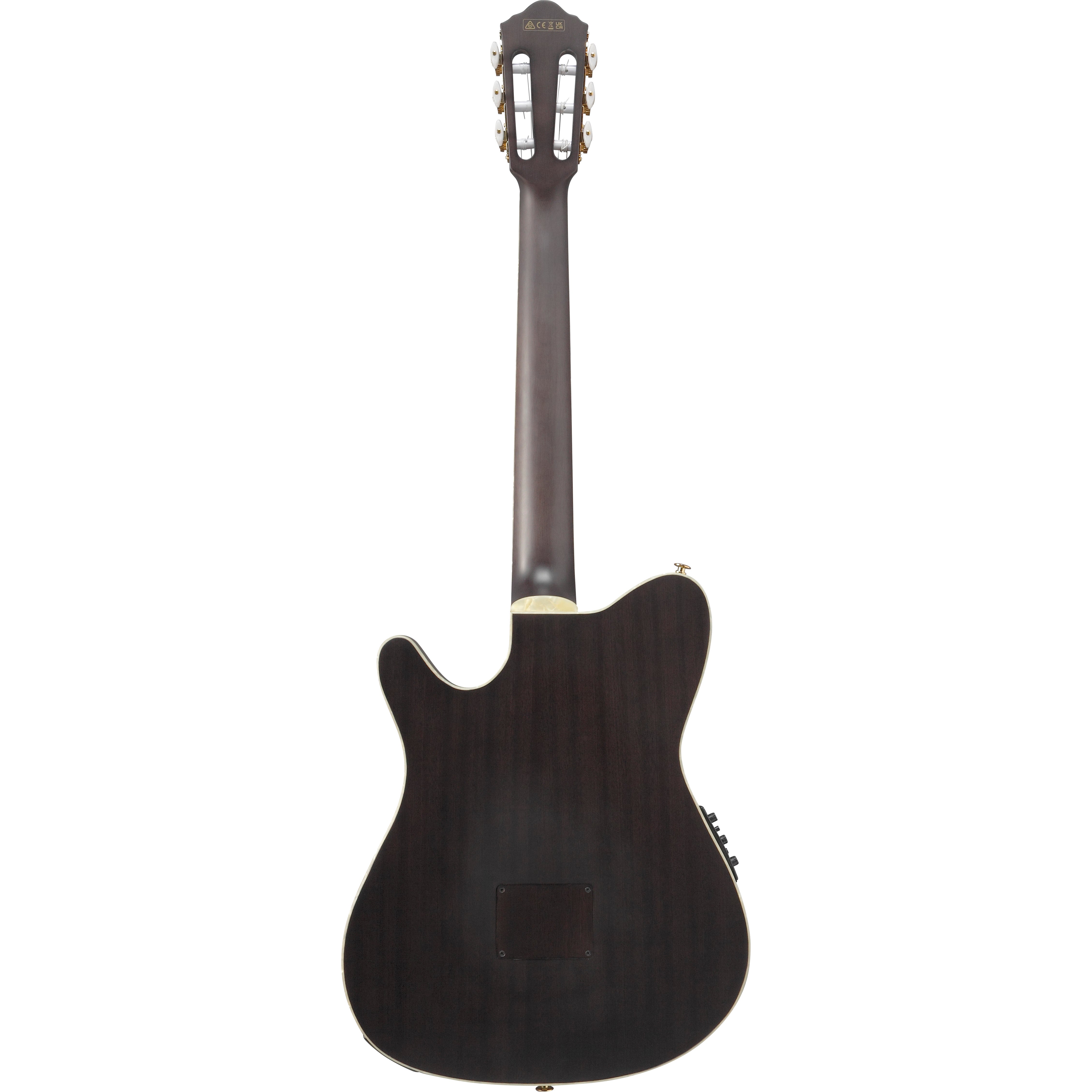 Ibanez TOD10N TKF Tim Henson Signature 6-String Nylon Acoustic-Electric Guitar - Transparent Black Flat
