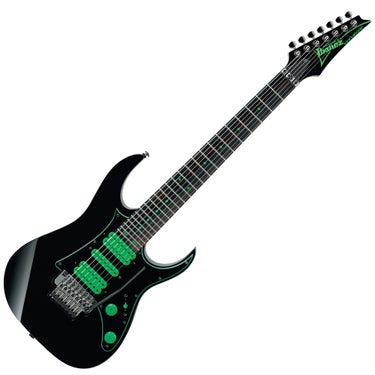 Ibanez UV70P BK Universe Premium Steve Vai Signature 7 String Electric Guitar Rosewood HSH Black