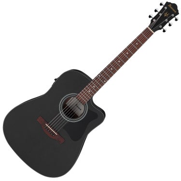 Ibanez V44CE Acoustic-Electric Guitar - Weathered Black Open Pore
