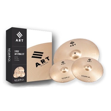 Istanbul Agop Cymbals ART 3 Piece Set 14" Hi-Hats 16" Crash 20" Ride Set With Bag