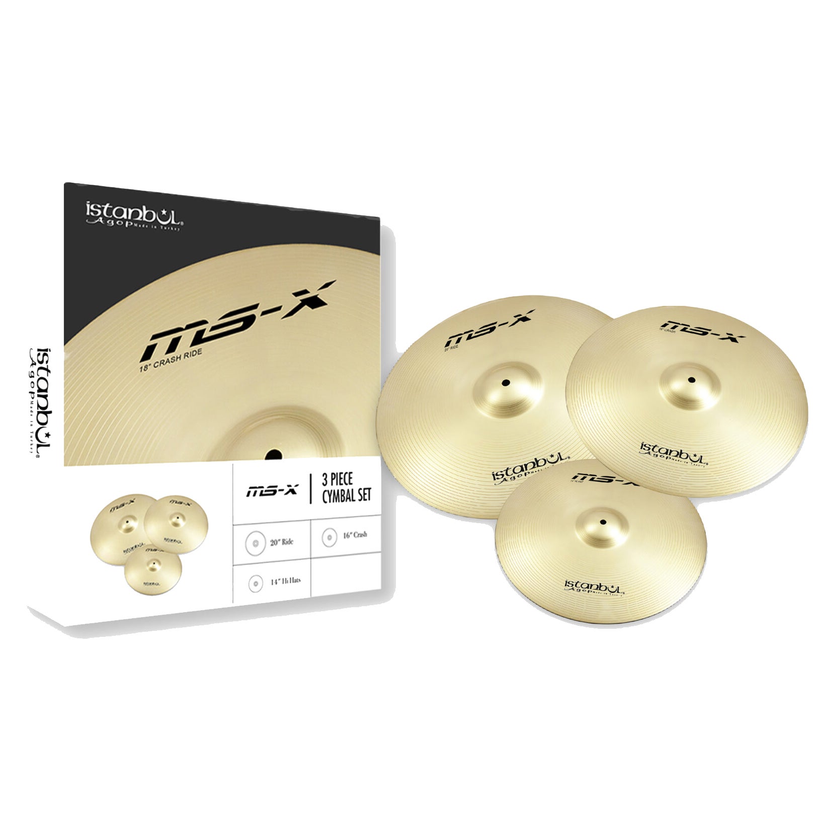Istanbul MS-X 3-Piece Cymbal Set 14