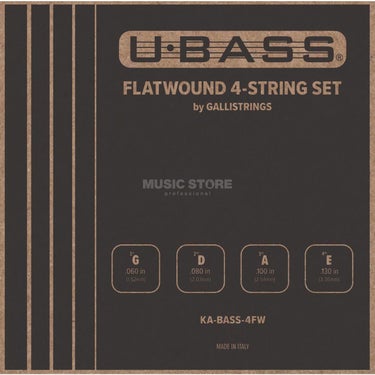 Kala KA-BASS-4FW Flatwound U-BASS 4-String Set