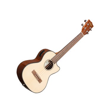 Kala KA-STGE-C Tenor Ukulele Solid Top Cutaway with EQ - Bag incl