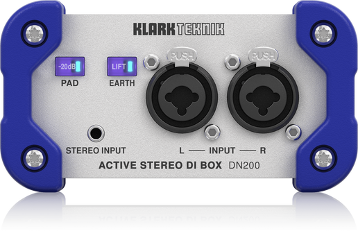 Klark Teknik DN200 V2 2-Channel Active DI Box with Extended