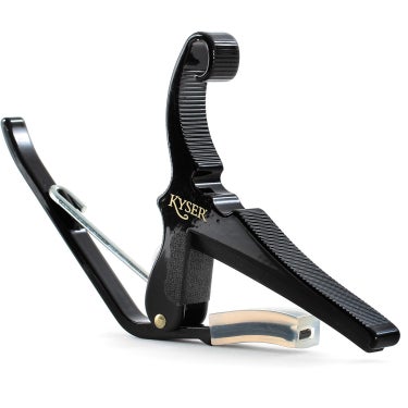 Kyser KG6-BC Quick-Change Capo for 6-String Western/Steel String Acoustic Guitar - Black Chrome