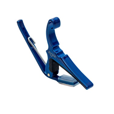 Kyser KG6 Quick-Change Guitar Capo for 6-String Western/Steel String Acoustic Guitar - Blue