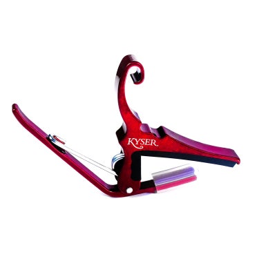 Kyser KG6-R Quick-Change Guitar Capo for 6-String Western/Steel String Acoustic Guitar - Ruby Red