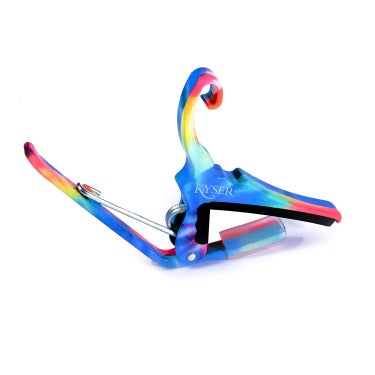 Kyser KG6TD Quick-Change Guitar Capo for 6-String Western/Steel String Acoustic Guitar - Tie-Dye
