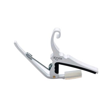 Kyser KG6W Quick Change 6-String Acoustic Guitar Capo, White