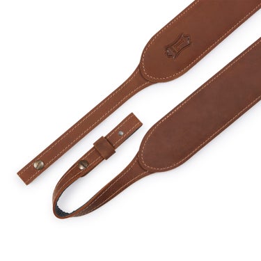 Levys PMB32GF-BRN, 2 Inch Leather Banjo Strap - Brown