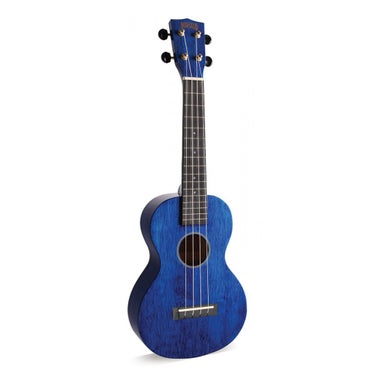 Mahalo MH2TBU Hano Series Concert Ukulele - Transparent Blue with Bag