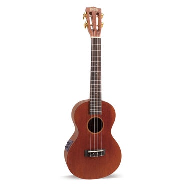 Mahalo MJ3VTTBR Java Series Acoustic-Electric Tenor Ukulele - Transparent Brown with Bag