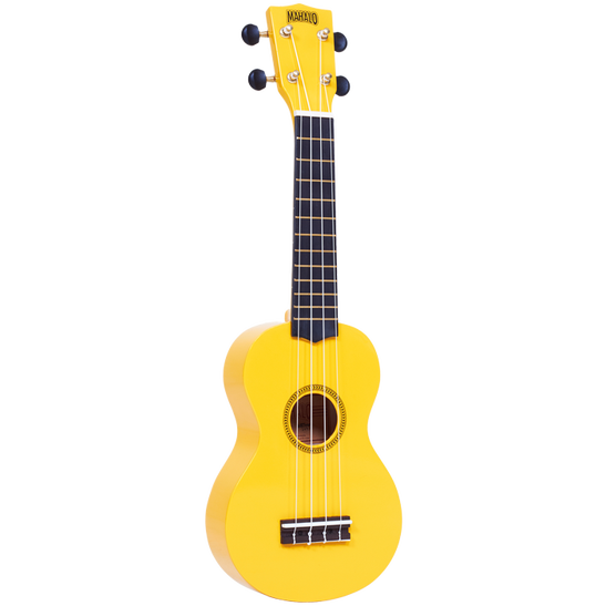 Mahalo MR1 Rainbow Series Soprano Ukulele with Bag - Yellow