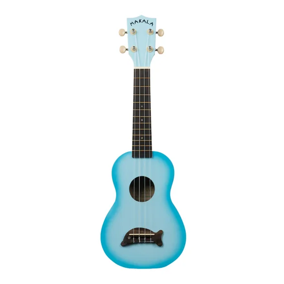 Makala Soprano Dolphin Ukulele - Light Blue Burst with Bag