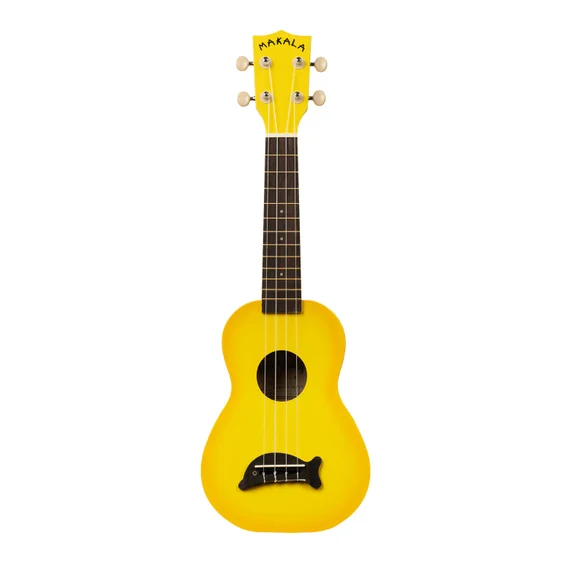 Makala Soprano Dolphin Ukulele - Yellow Burst with Bag