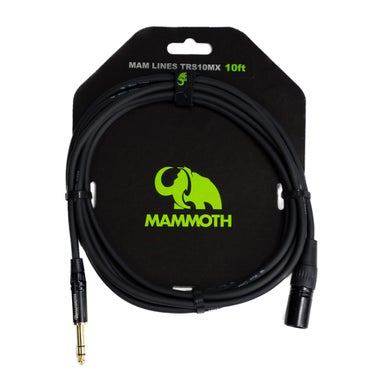 Mammoth MAM LINES TRS10MX, 10ft Audio cable, TRS Jack to Male XLR