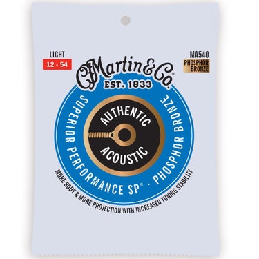 Martin MA540 12-54 Authentic Phosphor Bronze Acoustic Guitar Strings