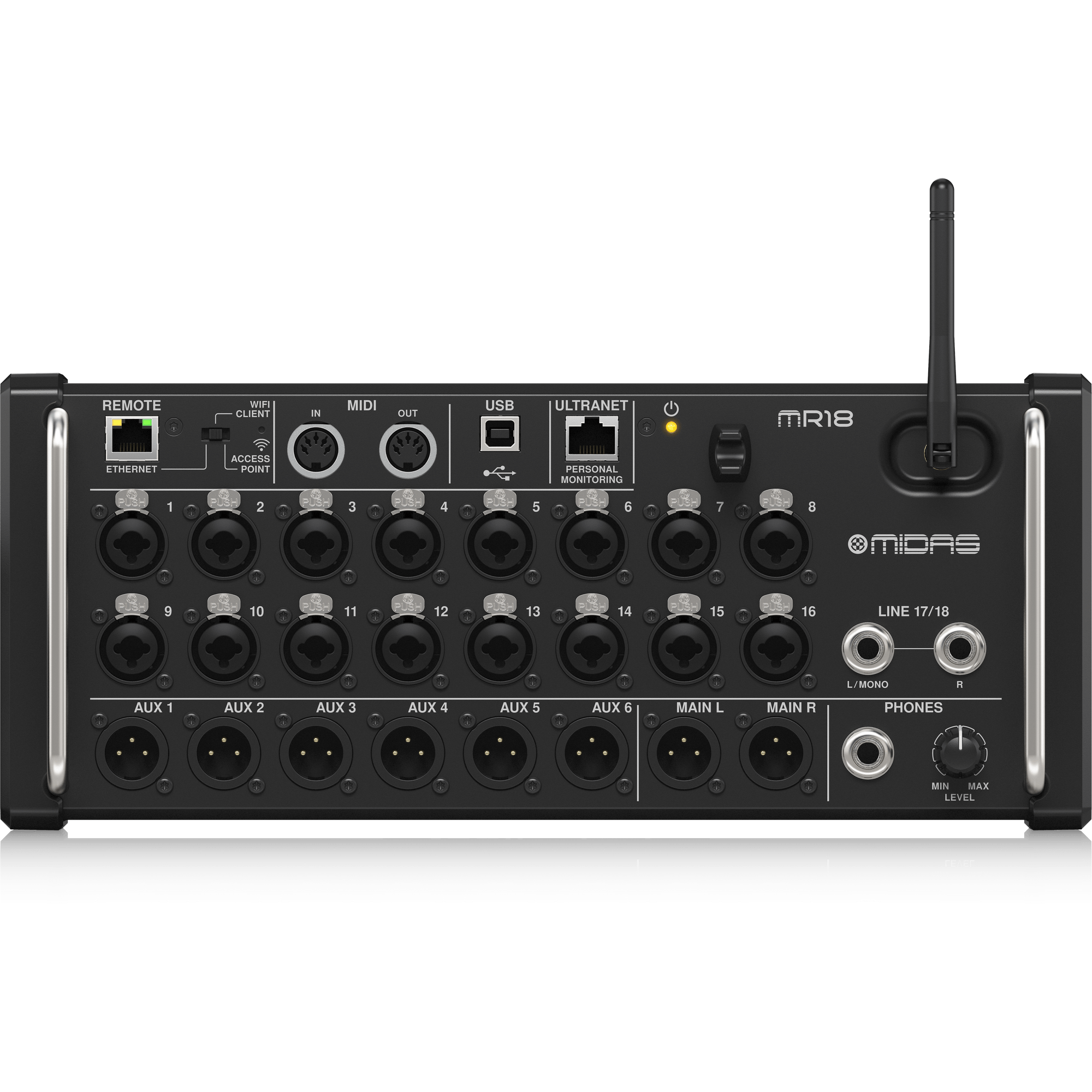 Midas MR-18 18 Channel 12 Bus Tablet-Controlled Digital Mixer