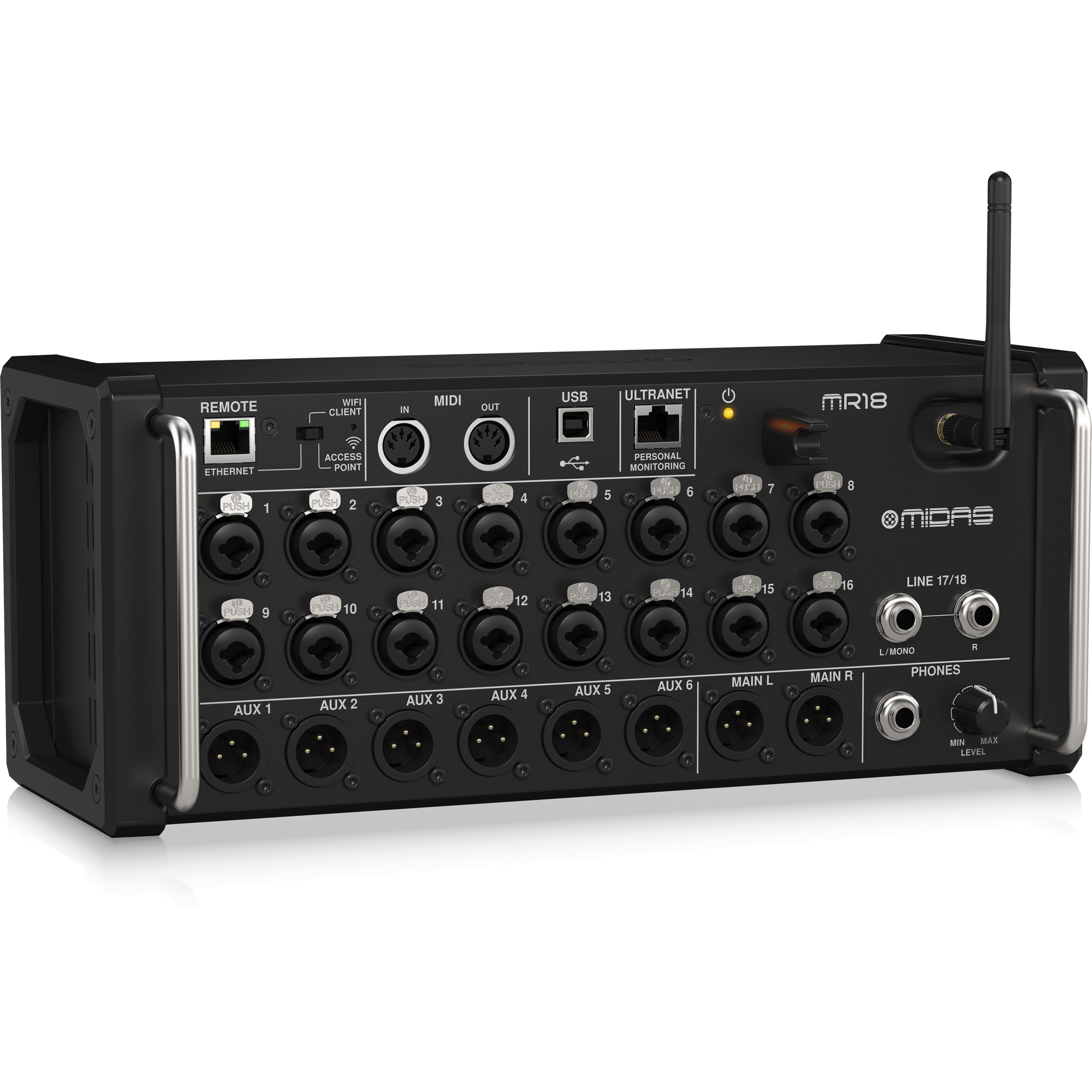 Midas MR-18 18 Channel 12 Bus Tablet-Controlled Digital Mixer