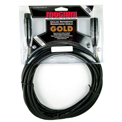 Mogami Studio Gold 15ft Microphone Cable, XLR Male to XLR Female