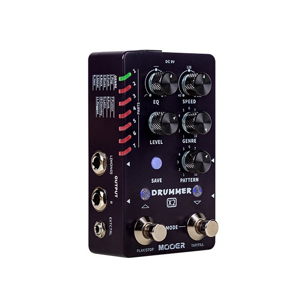 Mooer DRUMMERX2 Dual-footswitch Drum Machine Effect Pedal