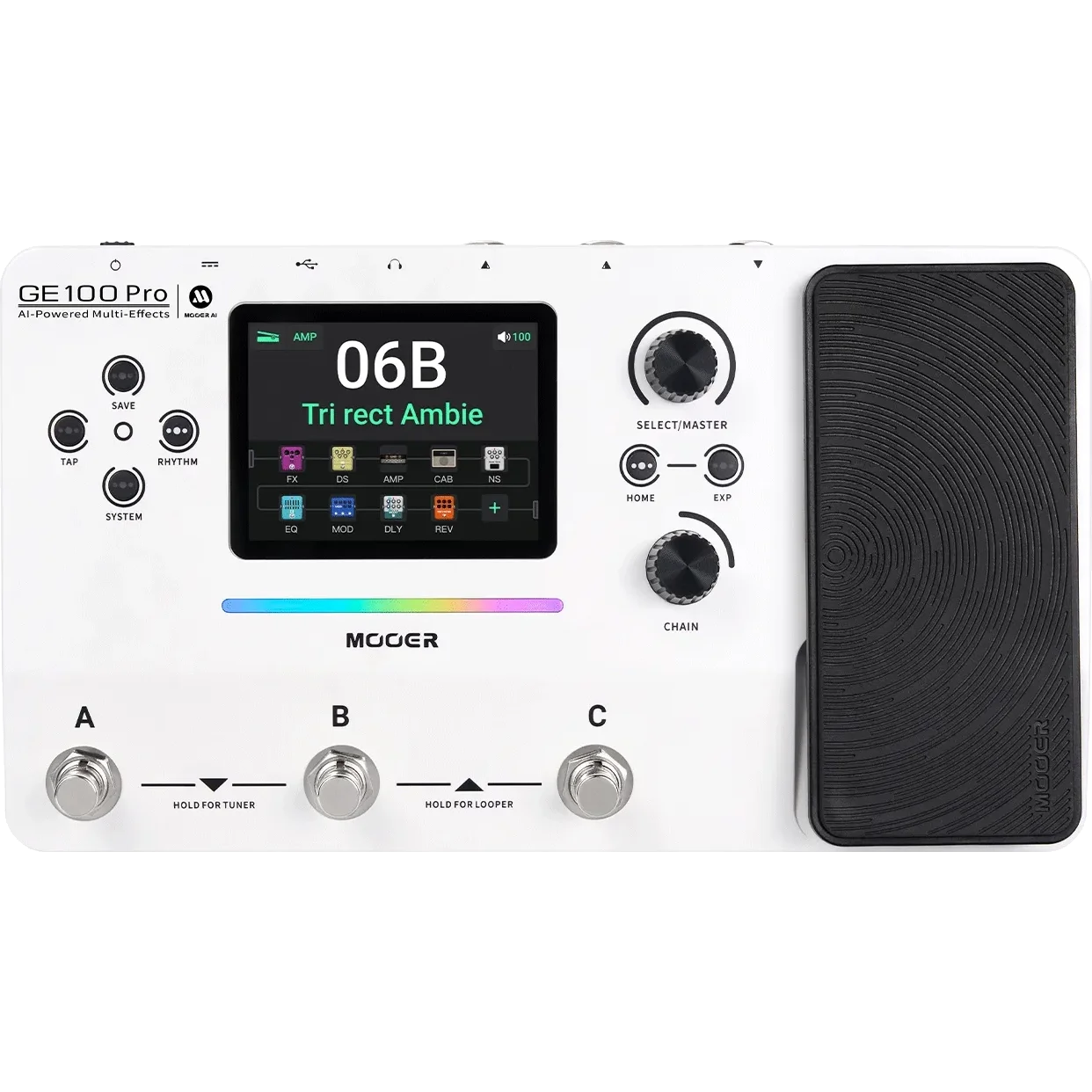 Mooer GE100 Pro Multi Effects Processor Guitar Effects Pedal