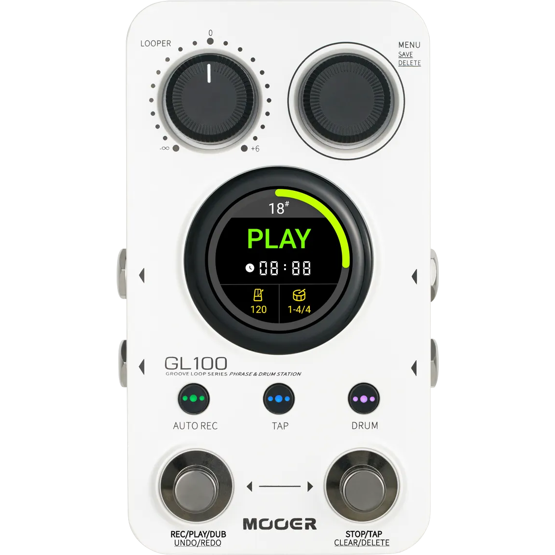 Mooer GL100 Groove Loop Phrase & Drum Station Pedal | Music Works