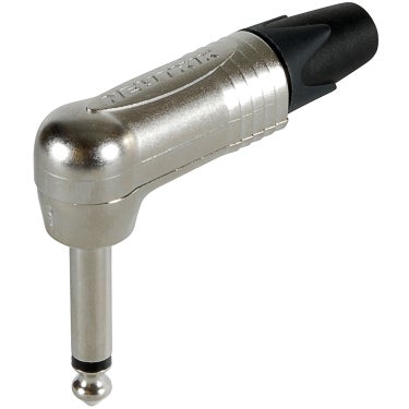 Neutrik NP2RX 1/4-inch TS Angled Connector - Nickel Finish
