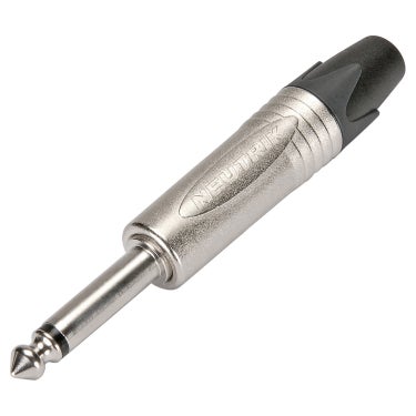 Neutrik NP2X 2-Pole 1/4-inch Mono TS Straight Connector - Nickel finish