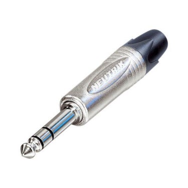 Neutrik NP3X 2-Pole 1/4-inch Stereo TRS Straight Connector - Nickel finish