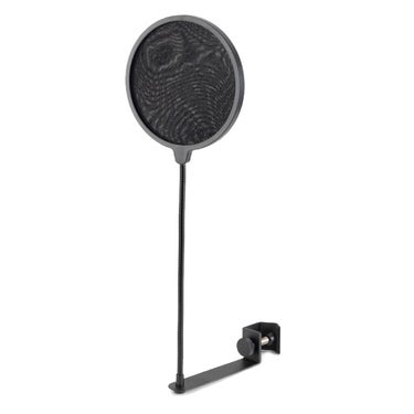 On-Stage ASVS6-GB Pop Blocker with Gooseneck and Bar Clamp - Black