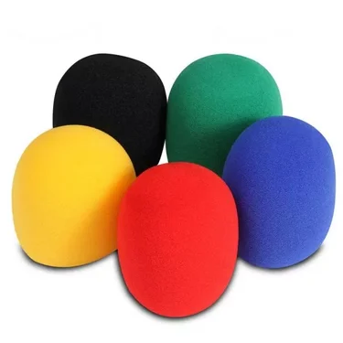 On-Stage ASWS58C5 Windscreen for Handheld Microphones - Multi-color (5-pack)