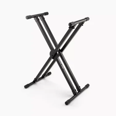 On-Stage KS8291XX ERGO-LOK Double-X Keyboard Stand with Lok-Tight Construction