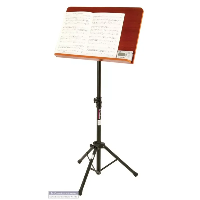 On-Stage SM7312W Music Stand with Wide Rosewood Bookplate