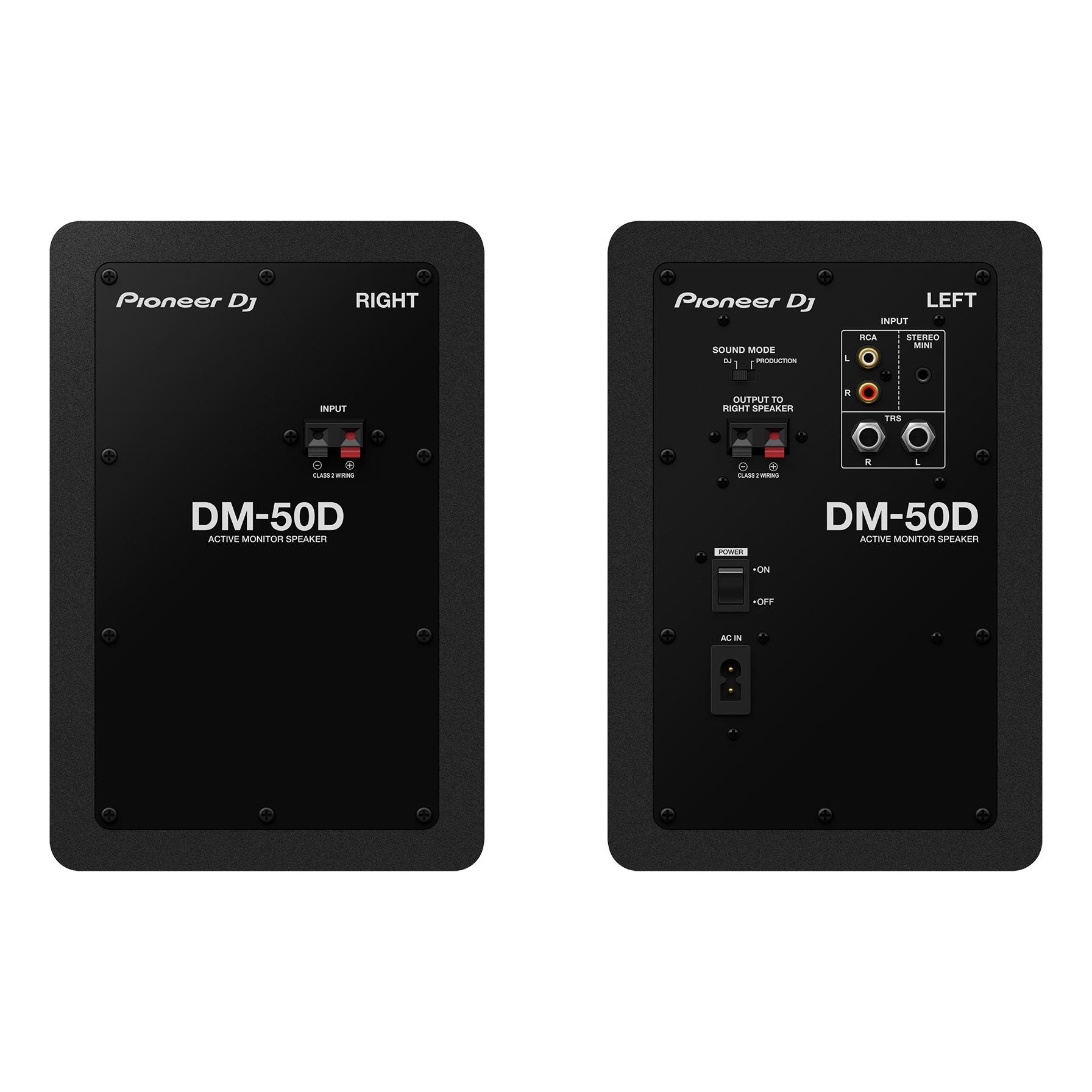 Pioneer DJ DM-50D 5-inch Active Monitor Speakers - Black