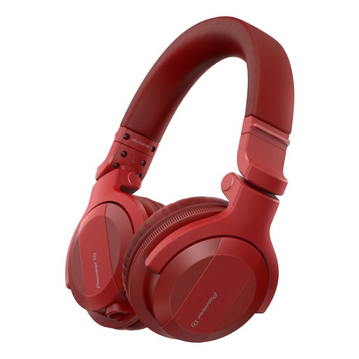 Pioneer DJ HDJ-CUE1-BT On-Ear Bluetooth DJ Headphones - Red