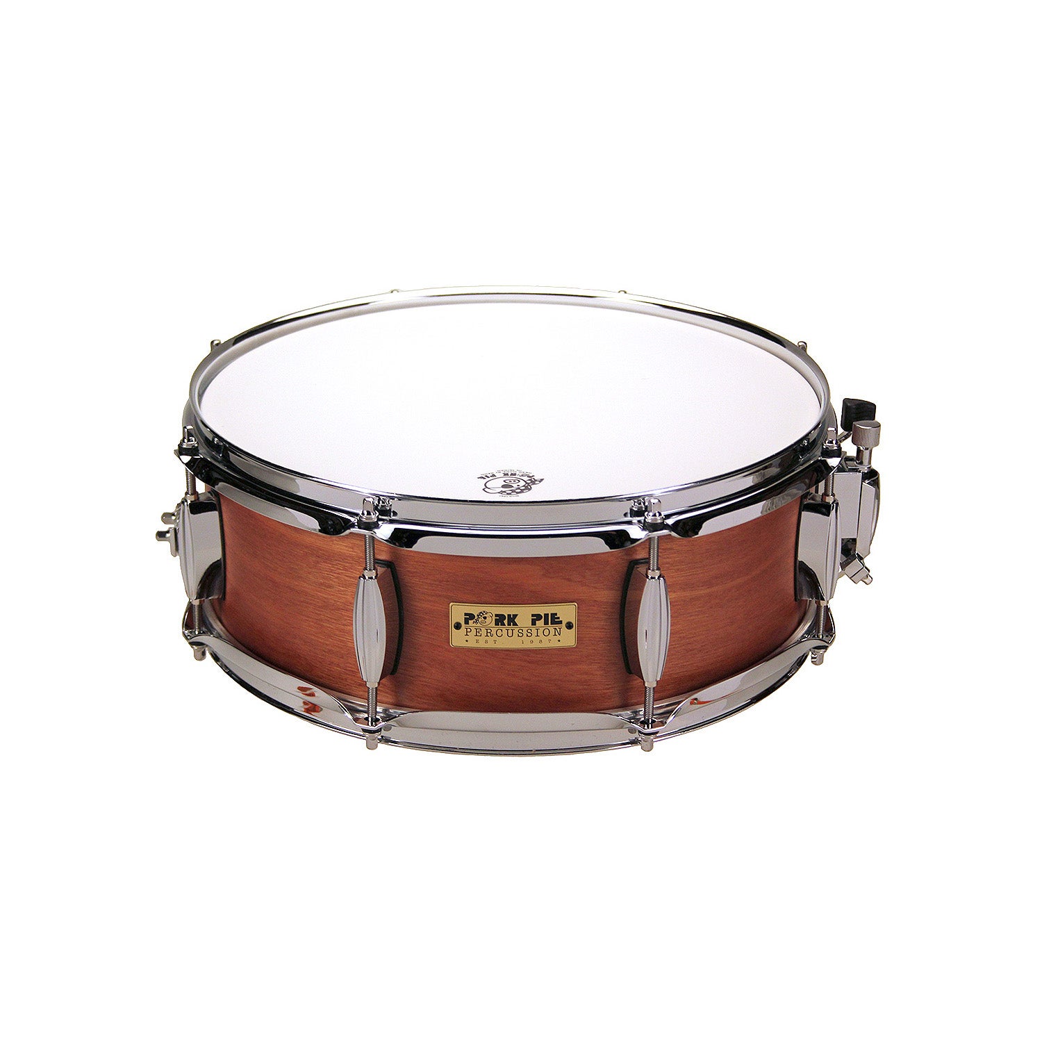 Pork Pie 4x14jpsn 14x4 Usa Custom Mahogany Snare Drum
