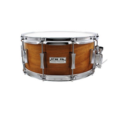 Pork Pie 65X14CA 14x6.5 USA Custom Cherry Agathis Snare Drum Vintage Satin Cherry