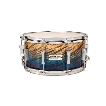 Pork Pie 7X14BFD 14x7 USA Custom Birch Snare Drum Blue Fade Dip