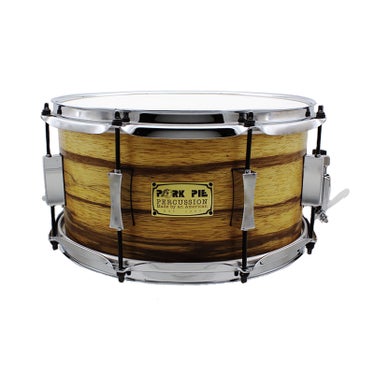 Pork Pie Percussion USA Maple Snare Drum - 6.5 x 14 inch - African Marble