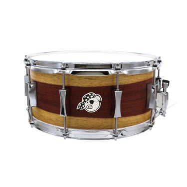 Pork Pie Percussion USA Maple Snare Drum - 6.5 x 14 inch - Padauk Sap Veneer