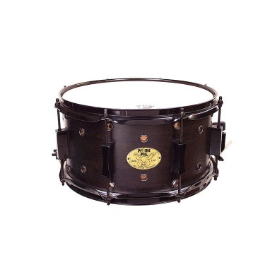 Pork Pie SQ13X7BLK 13x7 Little Squealer Maple Snare Drum Vented Custom Black Satin Stain