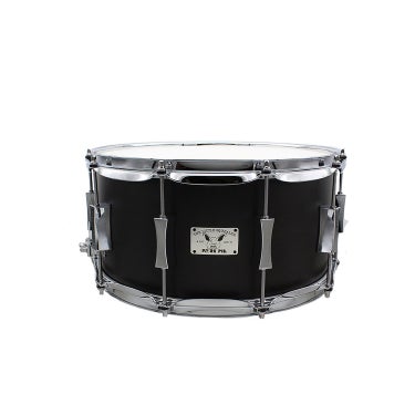 Pork Pie SQ14X7LSBL 14x7 Little Squealer Birch/Mahogany Snare Drum Black Satin Stain Lacquer