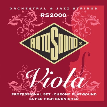 Rotosound RS2000 Professional Chrome Flatwound Viola String Set